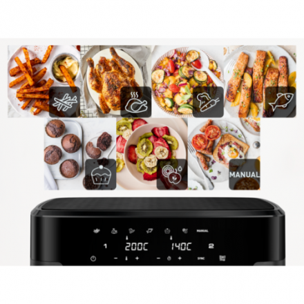 Gruzdintuvė Tefal Dual Easy Fry XXL